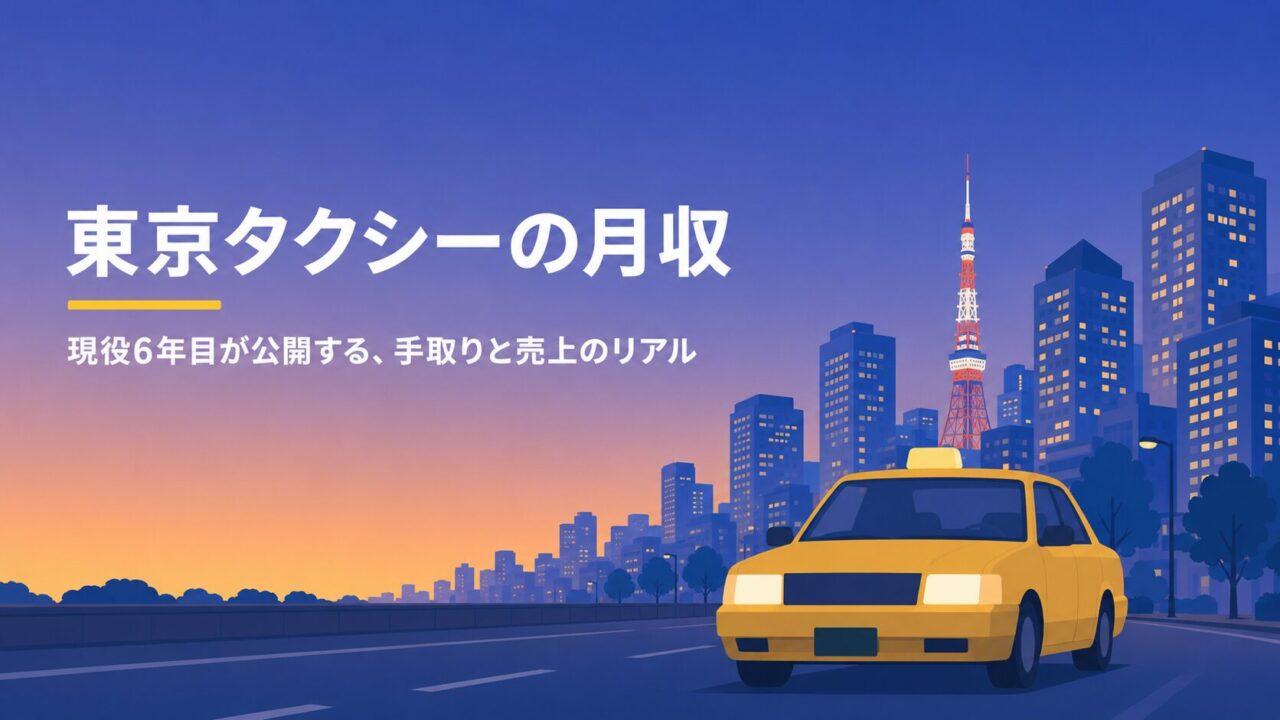 東京タクシー運転手の月収はいくら？手取り・年収・稼げる人の差を現役ドライバーが解説